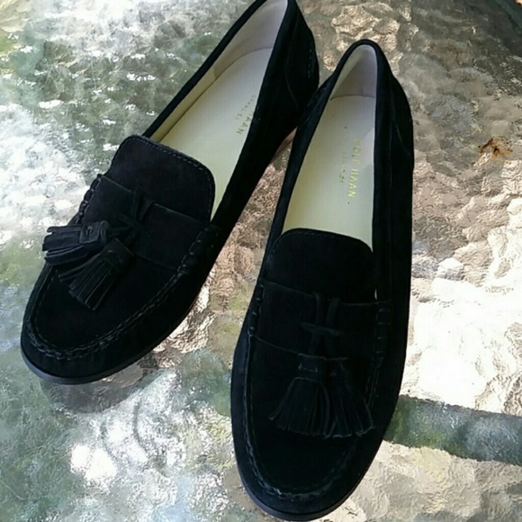 Cole Haan Grand 0s suede tassel loafers sz 8.5 - Picture 6 of 8
